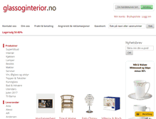 Tablet Screenshot of glassoginterior.no